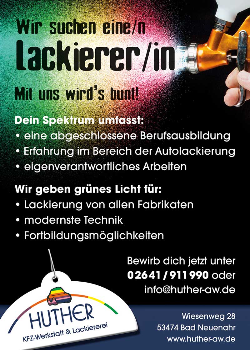 Stellenanzeige Lackierer