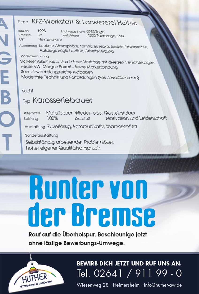 Stellenanzeige Karosseriebauer